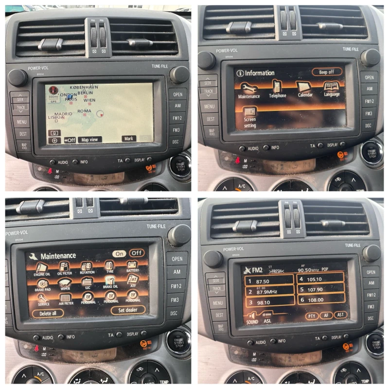 Toyota Rav4 2.2D-4D 136к.с 2006 Кожен Салон Навигация НА ЧАСТИ, снимка 13 - Автомобили и джипове - 48040548