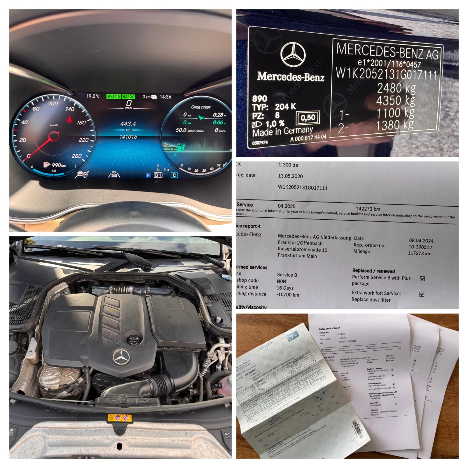 Mercedes-Benz C 300 D/141000km/BURM+ DISTRON+ + /// | Mobile.bg   17