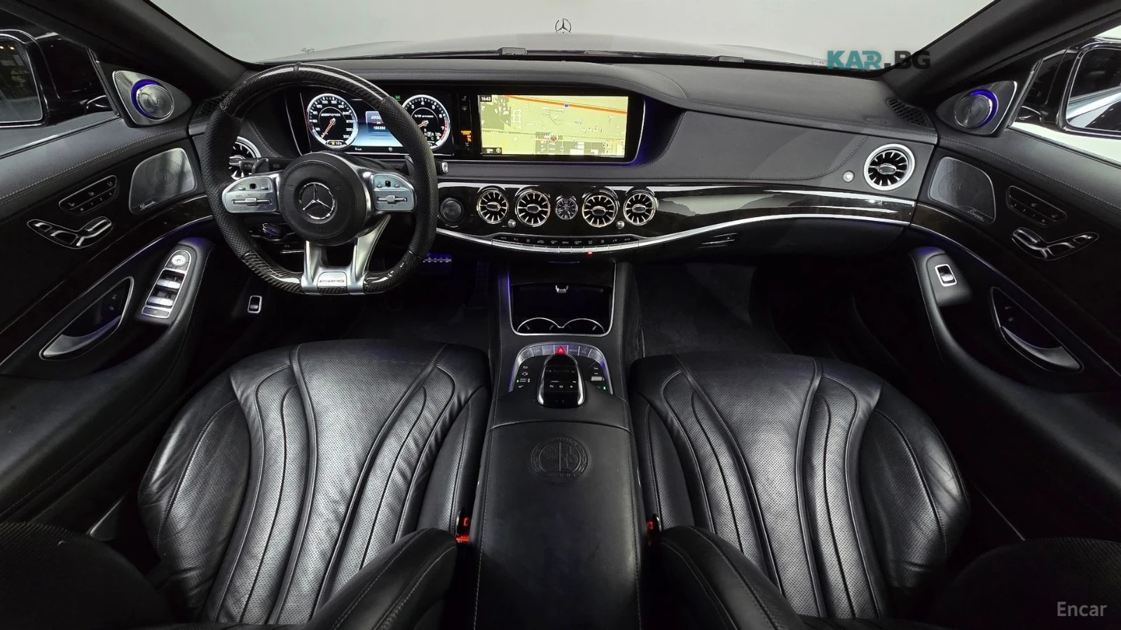 Mercedes-Benz S 63 4MATIC* КОЖА* ПОДГРЕВ* ОБДУХВ* BURMASTER* PANO* 36, снимка 7 - Автомобили и джипове - 55335310