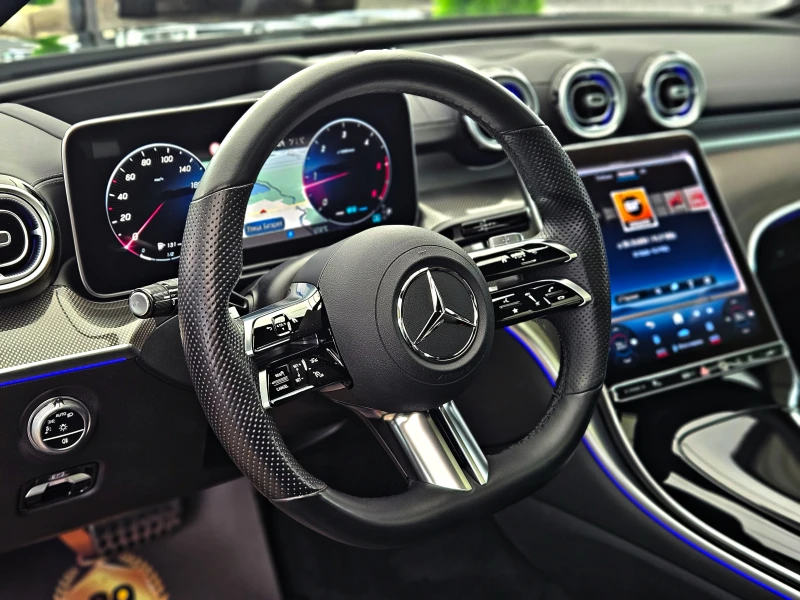 Mercedes-Benz C 300 AMG/4M/DISTR/HUD/VIRTUAL/3DCAM/МАСАЖ/ОБДУХ/PANO/LI, снимка 11 - Автомобили и джипове - 52133305