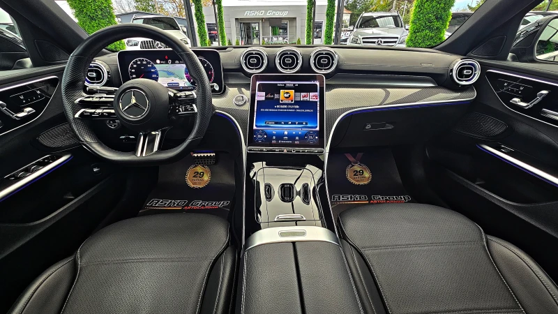 Mercedes-Benz C 300 AMG/4M/DISTR/HUD/VIRTUAL/3DCAM/МАСАЖ/ОБДУХ/PANO/LI, снимка 8 - Автомобили и джипове - 52133305