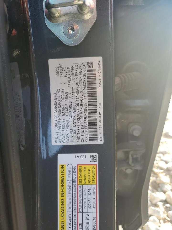 Honda Civic 2l Sport, снимка 12 - Автомобили и джипове - 55371422