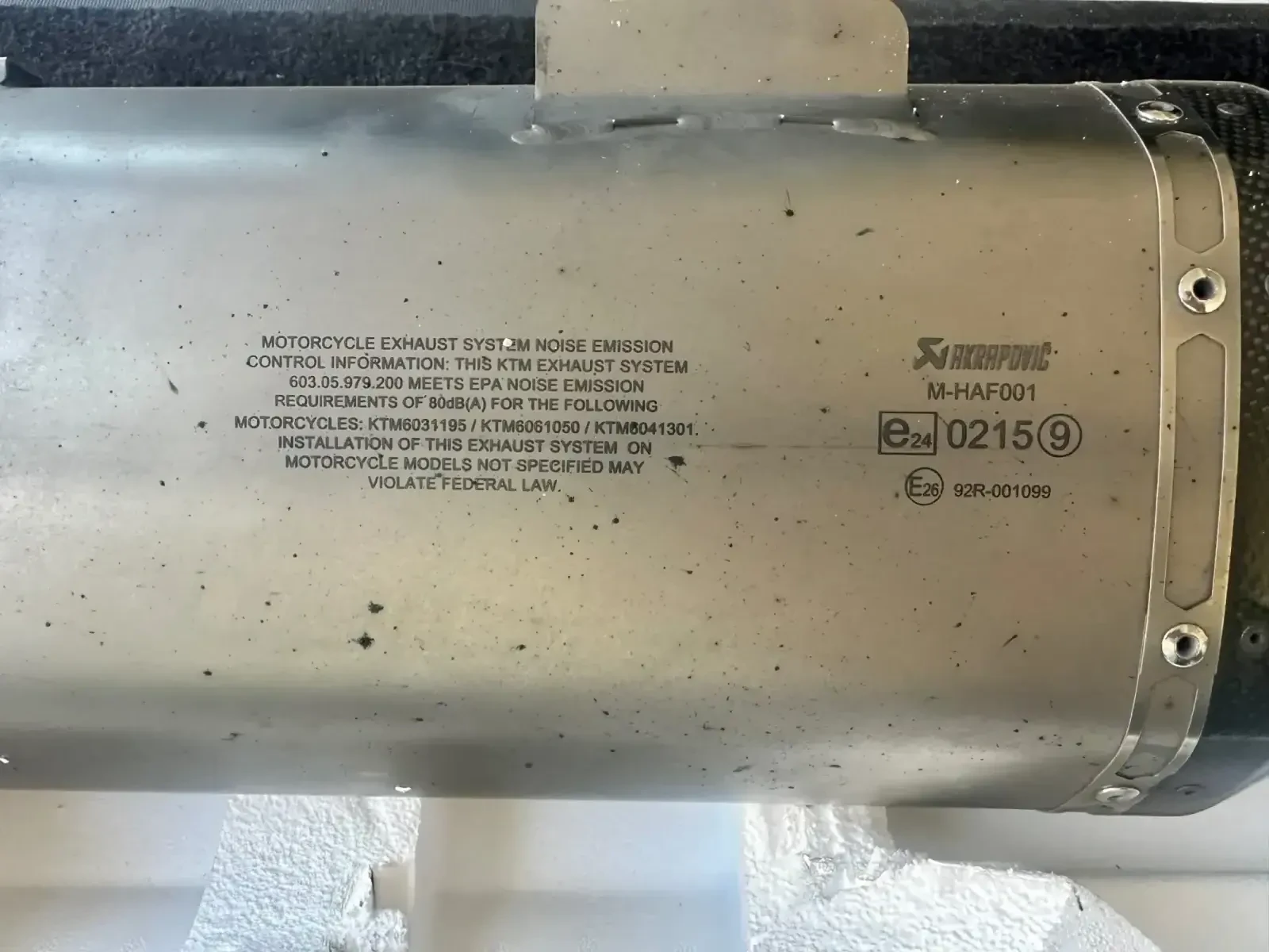 Ktm Adventure Akrapovic 1050/1190/1290 - изображение 6