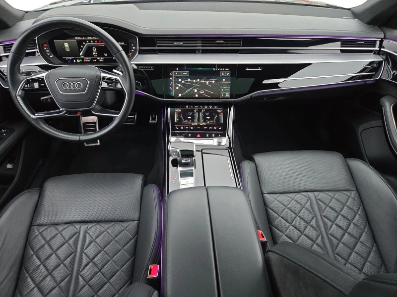 Audi S8 4.0TFSI/571HP/PANO/LASER/B&O/HUD/360/307vpr, снимка 11 - Автомобили и джипове - 50036545