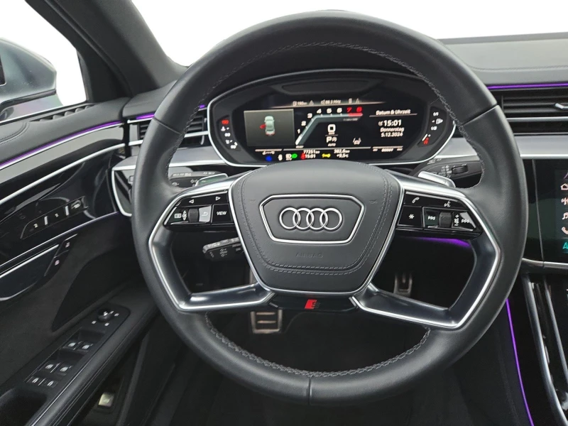 Audi S8 4.0TFSI/571HP/PANO/LASER/B&O/HUD/360/307vpr, снимка 9 - Автомобили и джипове - 50036545