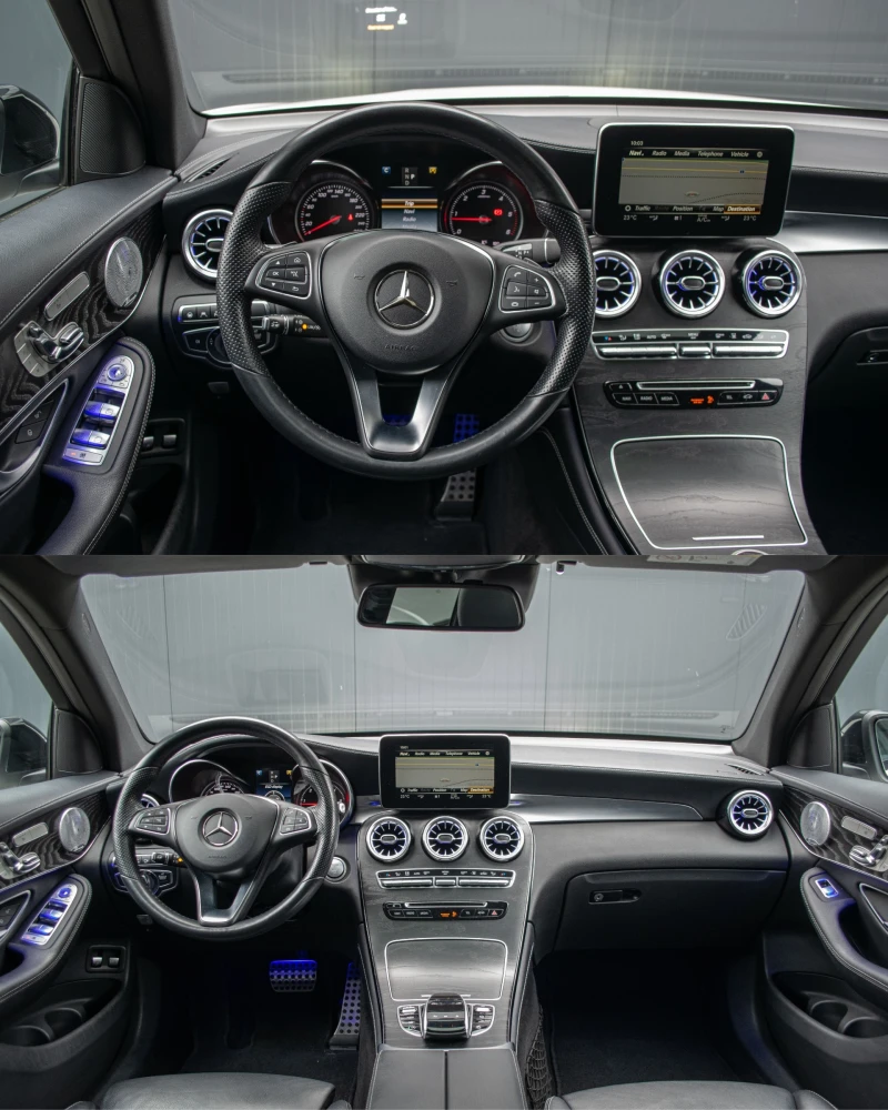 Mercedes-Benz GLC 350 d/4Matic/Airmatic/AMG/Burmester/360/РеаленПробег, снимка 5 - Автомобили и джипове - 51965153