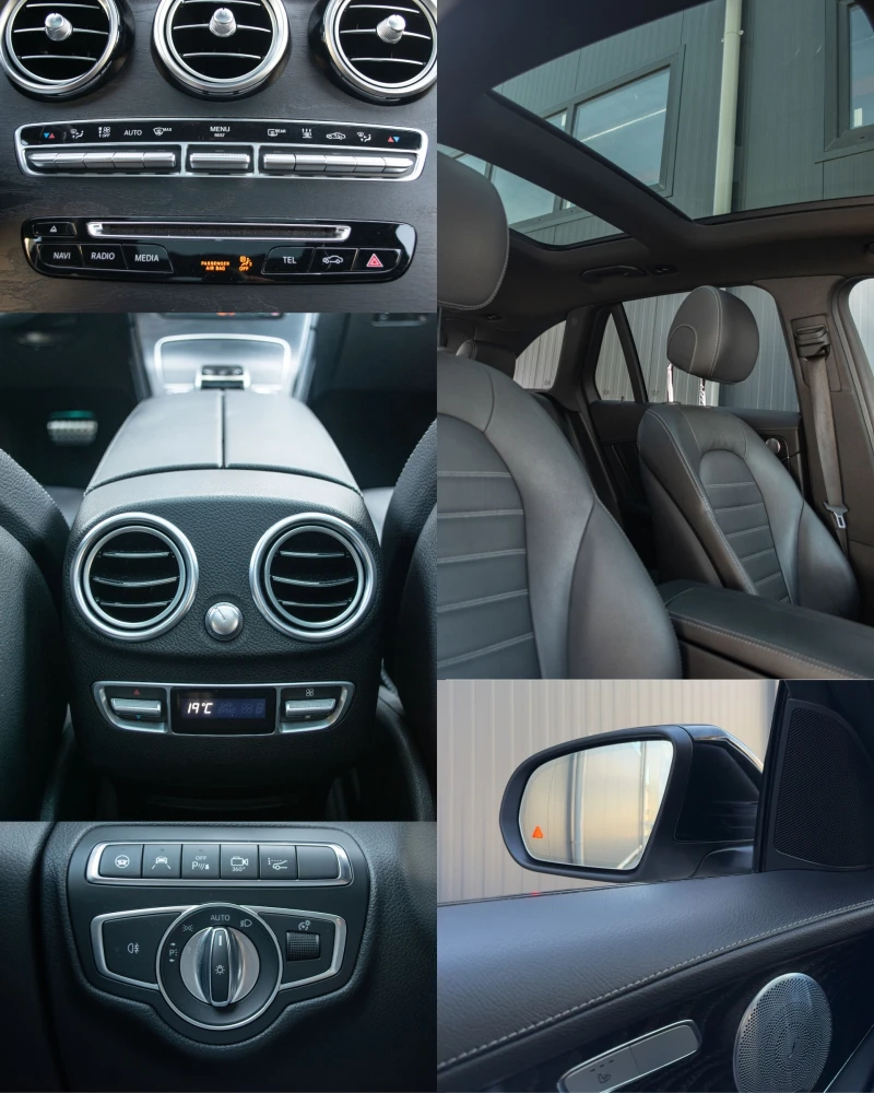 Mercedes-Benz GLC 350 d/4Matic/Airmatic/AMG/Burmester/360/РеаленПробег, снимка 9 - Автомобили и джипове - 51965153