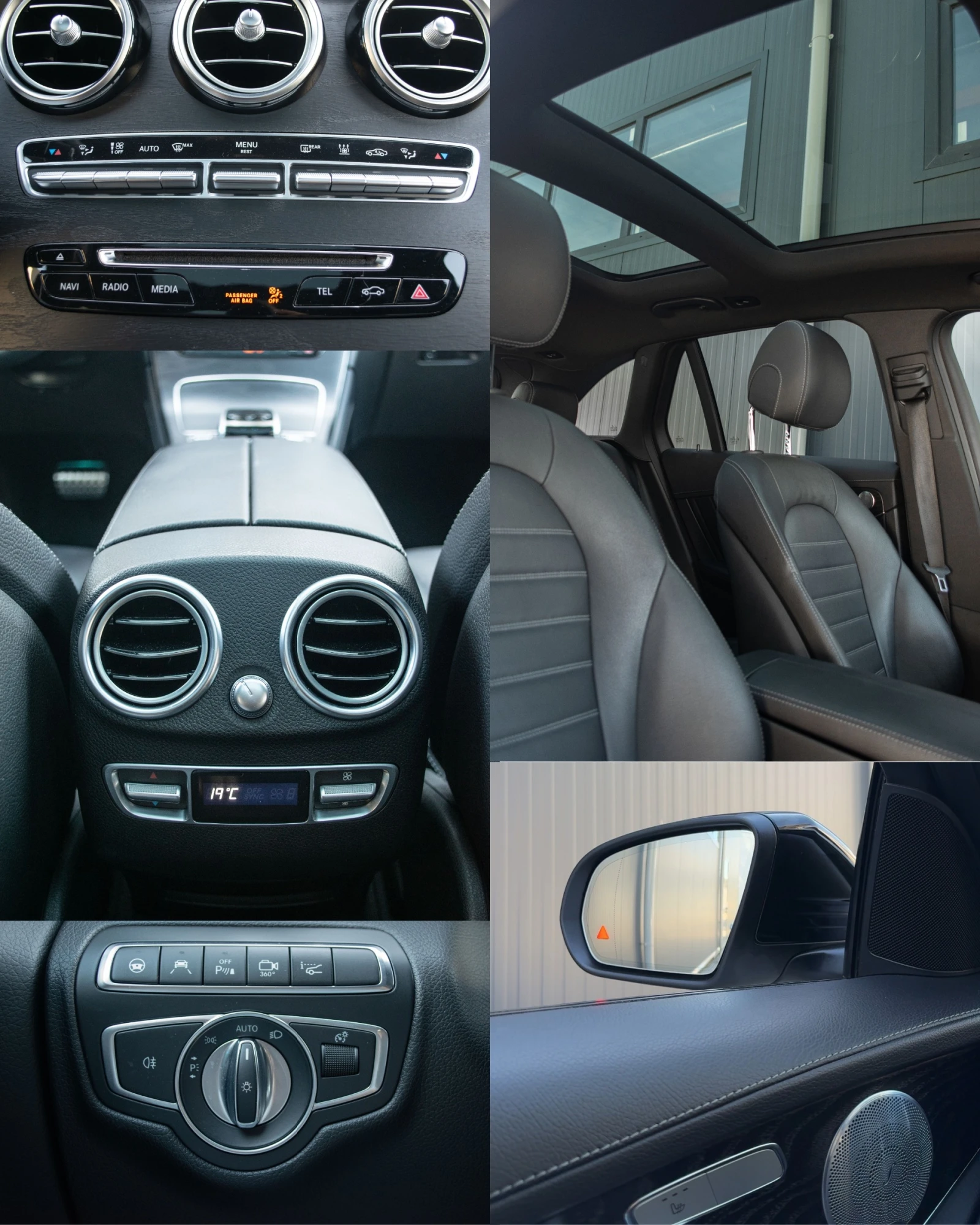 Mercedes-Benz GLC 350 d/4Matic/Airmatic/AMG/Burmester/360/РеаленПробег - изображение 9