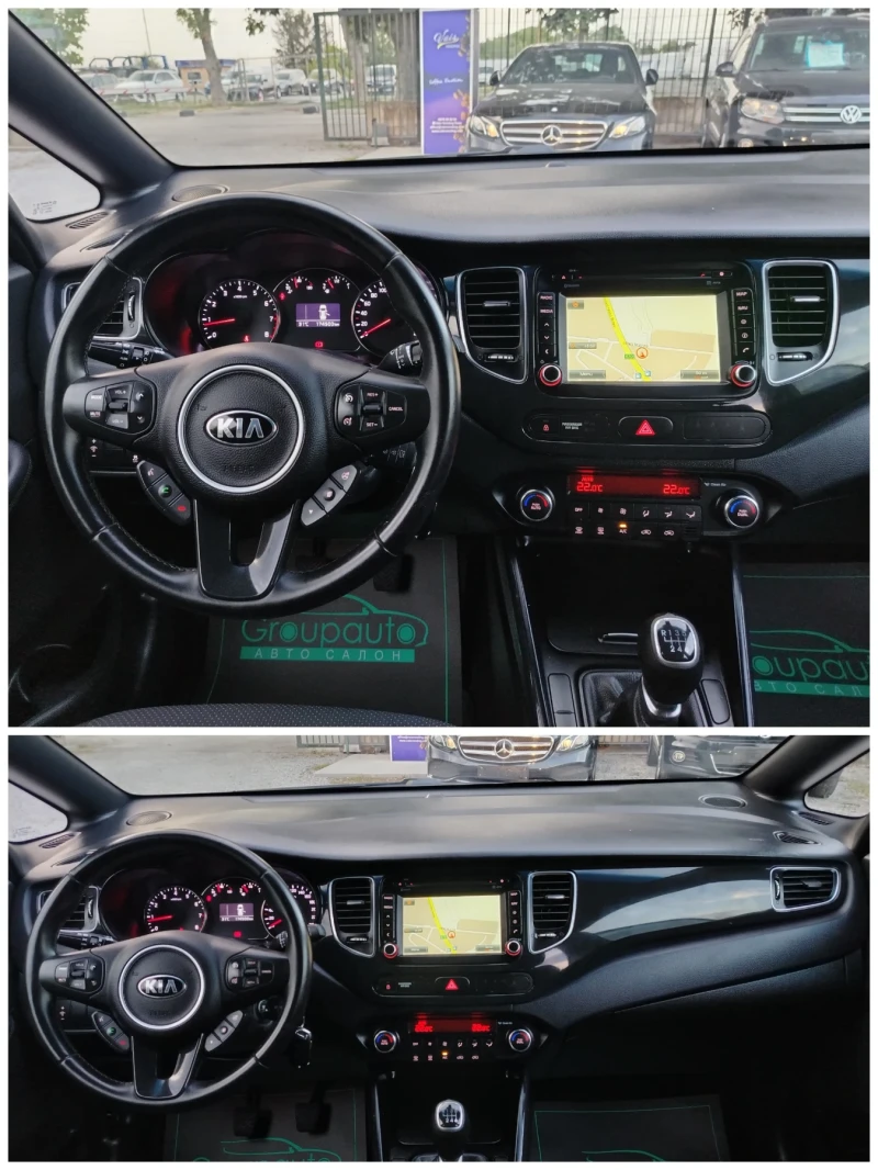 Kia Carens 1.6i-135к.с/НАВИГАЦИЯ/КЛИМАТРОНИК/ПАНОРАМА!!! , снимка 11 - Автомобили и джипове - 51172209