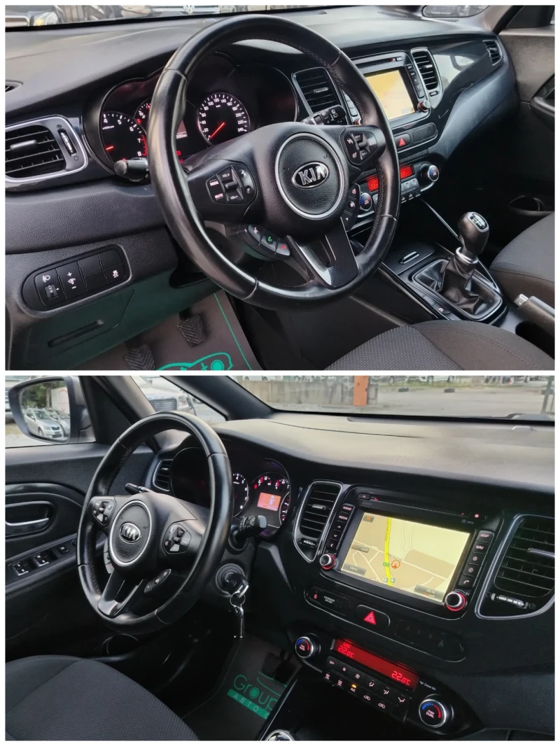 Kia Carens 1.6i-135к.с/НАВИГАЦИЯ/КЛИМАТРОНИК/ПАНОРАМА!!! , снимка 9 - Автомобили и джипове - 51172209