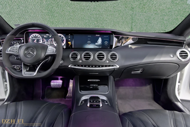 Mercedes-Benz S 63 AMG COUPE/SWAROVSKI/FACELIFT/DESIGNO/4MATIC/FULL MAX, снимка 10 - Автомобили и джипове - 52640993