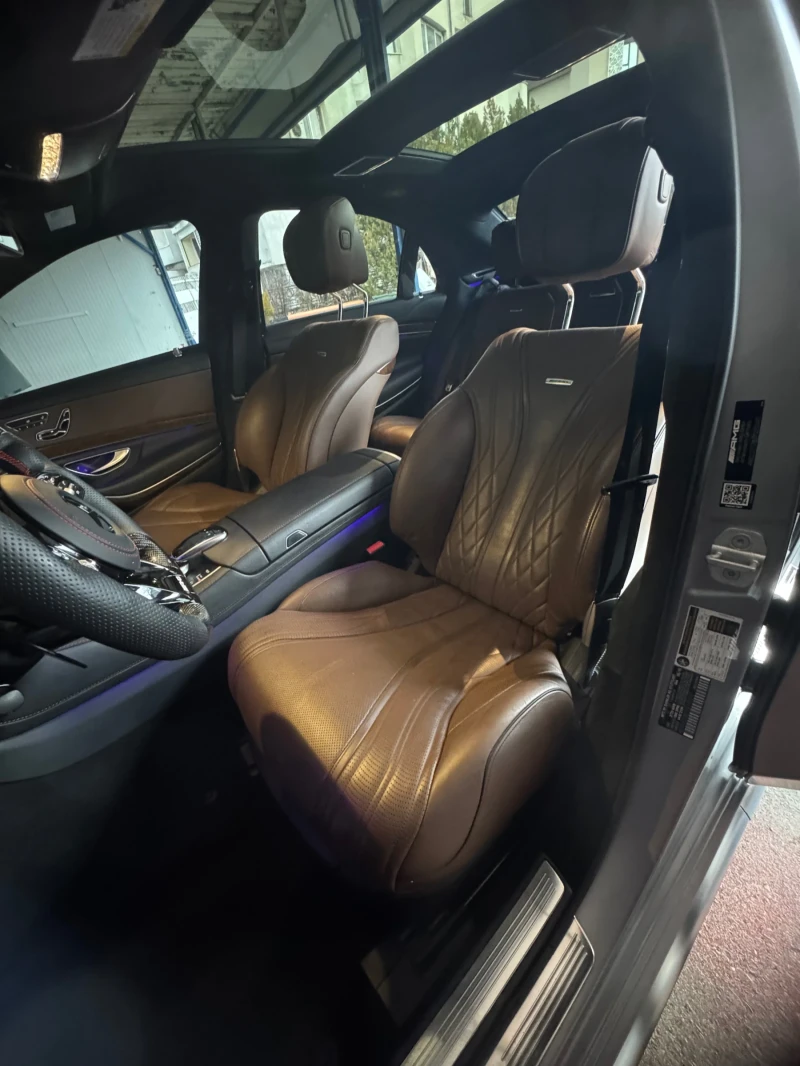 Mercedes-Benz S 63 AMG 4-MATIC* LONG* NIGHT VISION* ЛИЗИНГ, снимка 10 - Автомобили и джипове - 53123208