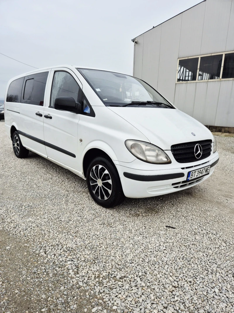 Mercedes-Benz Vito  LONG 2.2 CDI  2011  товарен 4+ 1 климатик, снимка 2 - Бусове и автобуси - 53302356