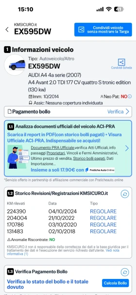 Audi A4 2000-177кс 4/4 нави биксенон s-line - 10200 € / 19949.47 лв. - 89976457 17