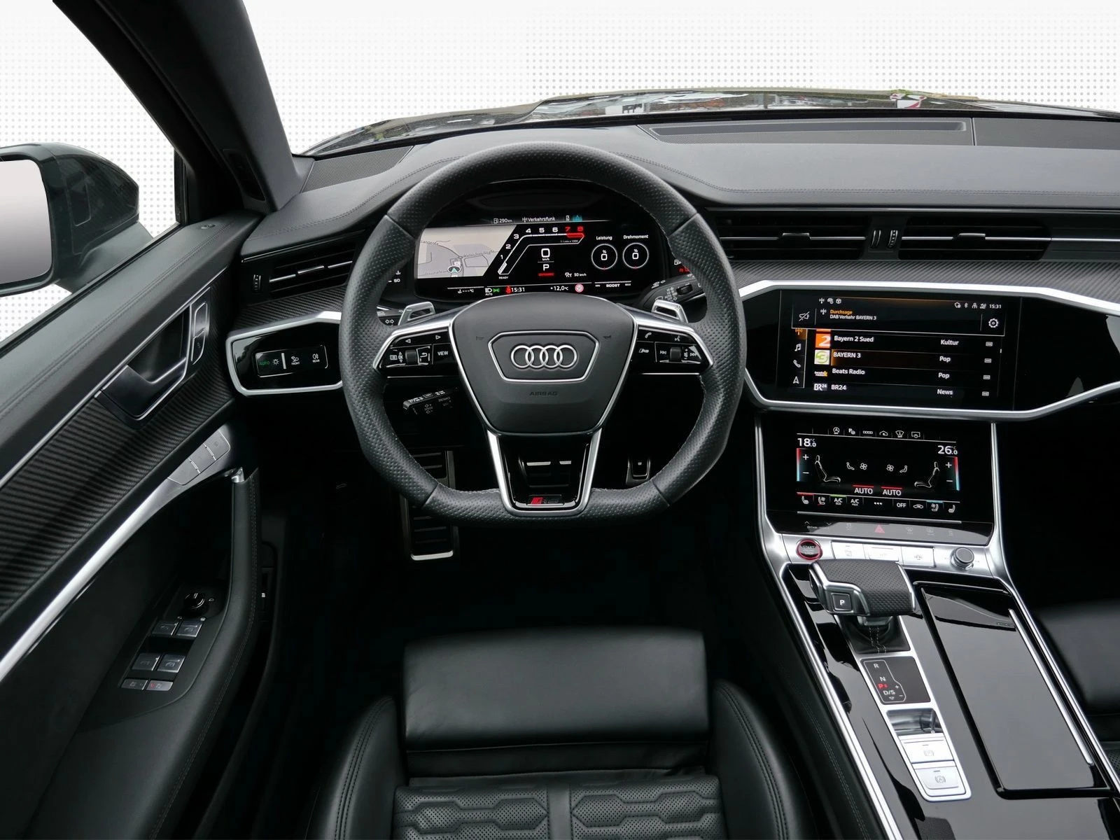 Audi Rs6 / CERAMIC/ DYNAMIC/ CARBON/ B&O/ PANO/ HEAD UP/ 22 - изображение 10