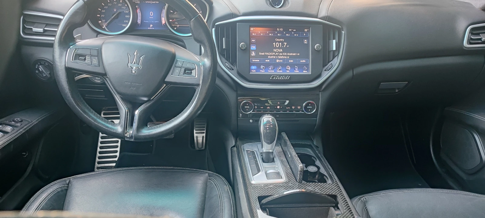 Maserati Ghibli 3.0  S Q4 BI TURBO 410 кс   65000км РЕАЛНИ, снимка 9 - Автомобили и джипове - 55545488