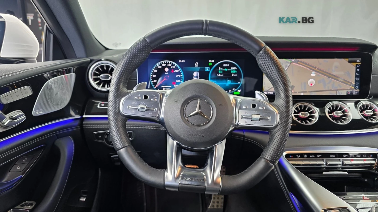 Mercedes-Benz AMG GT 43* 4MATIC* 360* HEAD UP* BURMASTER* ОБДУХВАНЕ* LA, снимка 13 - Автомобили и джипове - 55416979