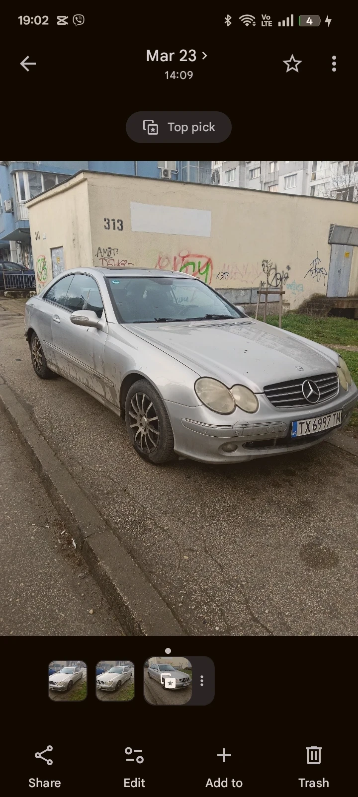 Mercedes-Benz CLK, снимка 2 - Автомобили и джипове - 54824479