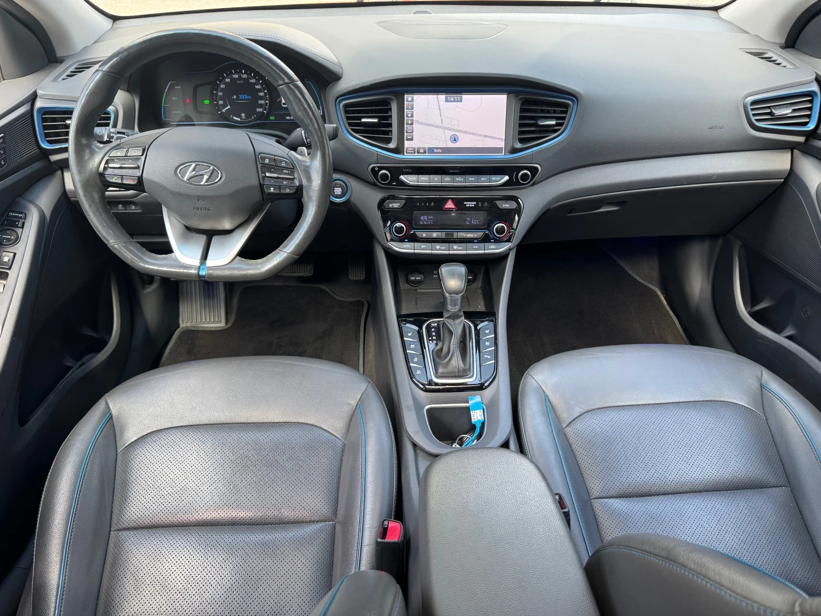 Hyundai Ioniq LED* КОЖА* КАМЕРА* ПОДГРЕВ* ОБДУХВАНЕ* ЛЮК*  - изображение 4