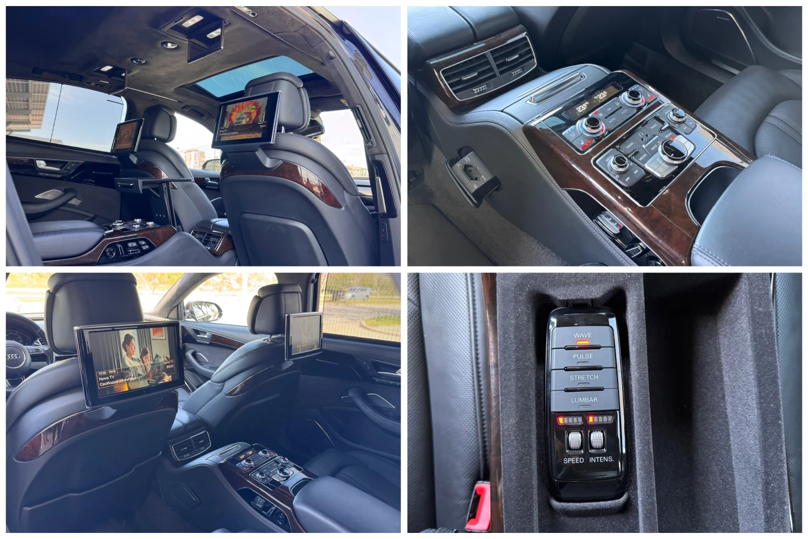 Audi A8 4.2TDI L* 3xTV* VIP* B&O* NightVision* MATRIX* FUL, снимка 13 - Автомобили и джипове - 54228196