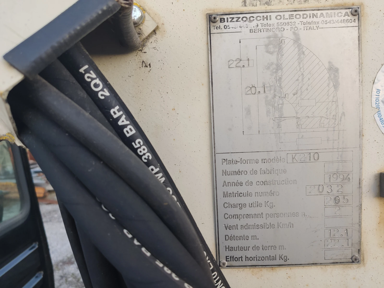 Автовишка Bizzocchi нов внос Германия, снимка 17 - Индустриална техника - 53717264