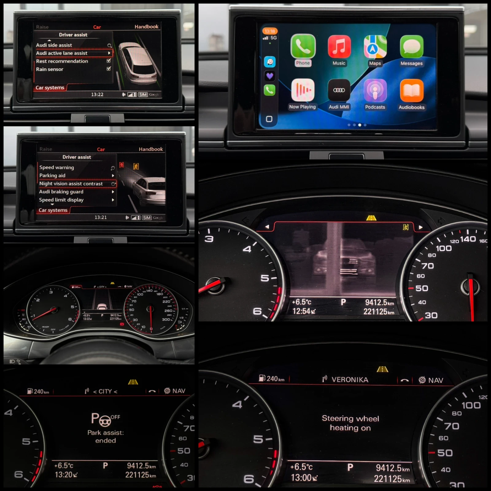 Audi A6 3.0BiTDI Competition/CARBON/NIGHT/360/MAXTON/FULL, снимка 12 - Автомобили и джипове - 53769821