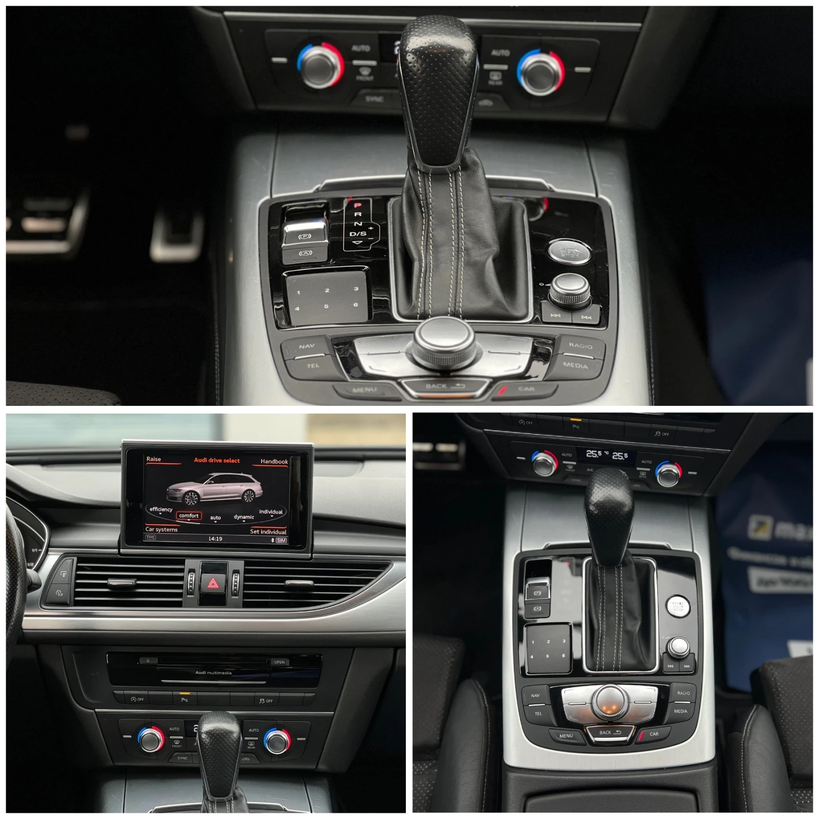 Audi A6 3.0TDI-QUATTRO / 3X S-LINE / DISTRONIC+ /КАМЕРА, снимка 15 - Автомобили и джипове - 53233890