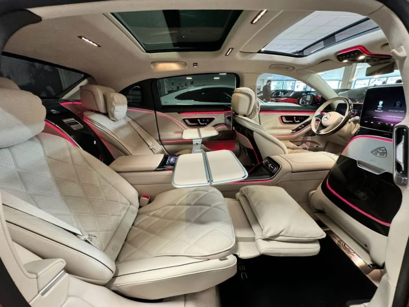 Mercedes-Benz S 580 MAYBACH/DESIGNO/EXCLUSIV/FIRST-CLASS/BURM/PANO/TV/, снимка 12 - Автомобили и джипове - 45416687