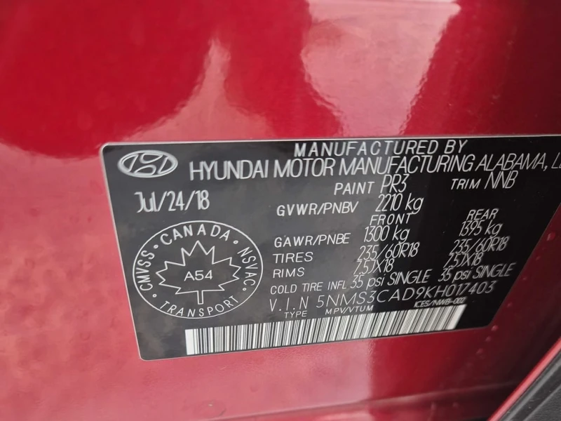 Hyundai Santa fe * 2.4L Essential AWD w/Safety Pkg/Dk Chrome Accent, снимка 16 - Автомобили и джипове - 52722094