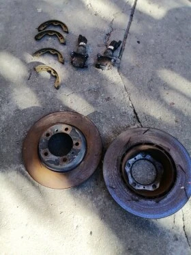 Два спирачни цилиндъра, два спирачни диска и четри  нови накладки  за Порше Панамера 2012,3600куб.см, снимка 2