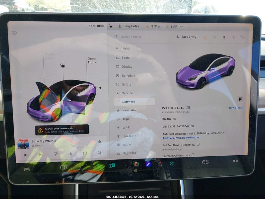 Tesla Model 3 Long Range RWD * Крайна цена до БГ* , снимка 7 - Автомобили и джипове - 54241224