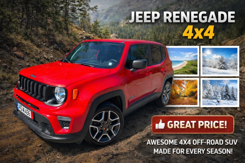 Jeep Renegade JEEPSTER* BLIND SPOT* LANE ASSiST* CARPLAY* 