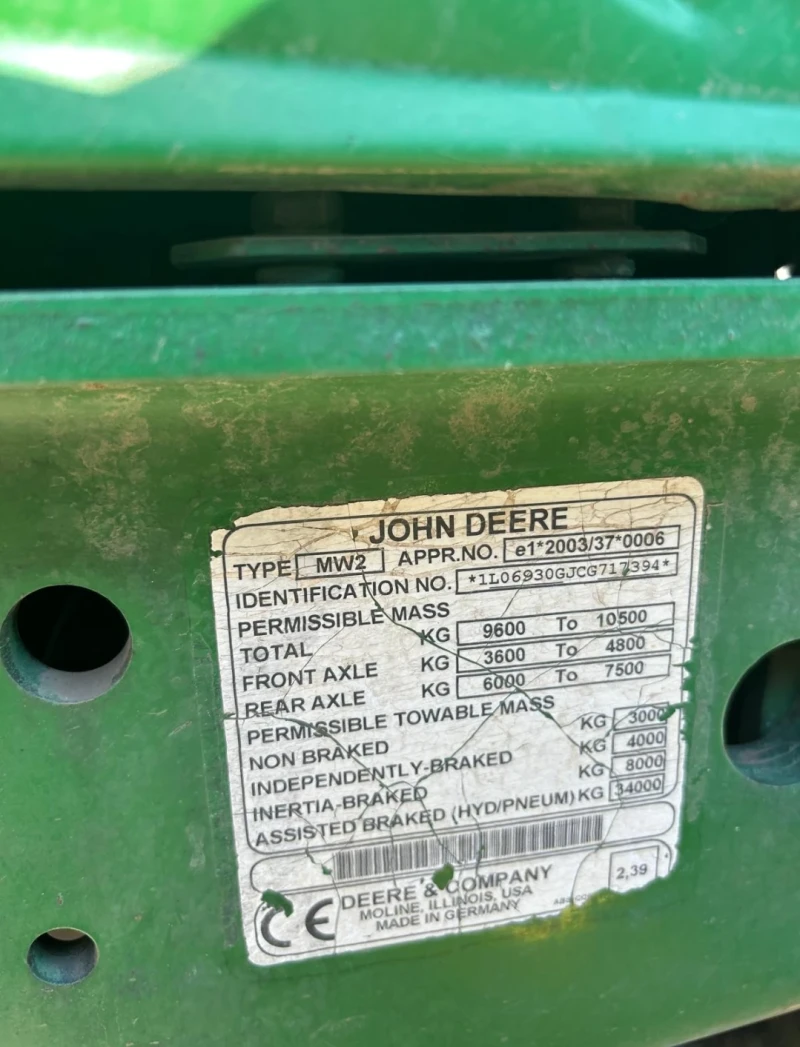 Трактор John Deere 6930 НАМАЛЕНА ЦЕНА!! PowerQuad 2012 compressor, снимка 9 - Селскостопанска техника - 49370530