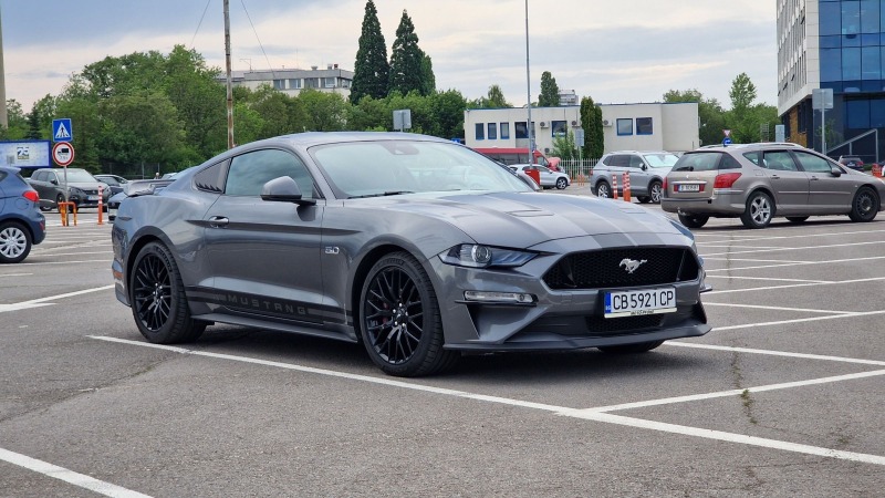 Ford Mustang 5.0 GT, Carbon, Много екстри! 9000км, снимка 1 - Автомобили и джипове - 46372105