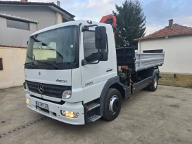 Mercedes-Benz Atego 1223 Самосвал с Кран PALFINGER КЛИМАТИК , снимка 12