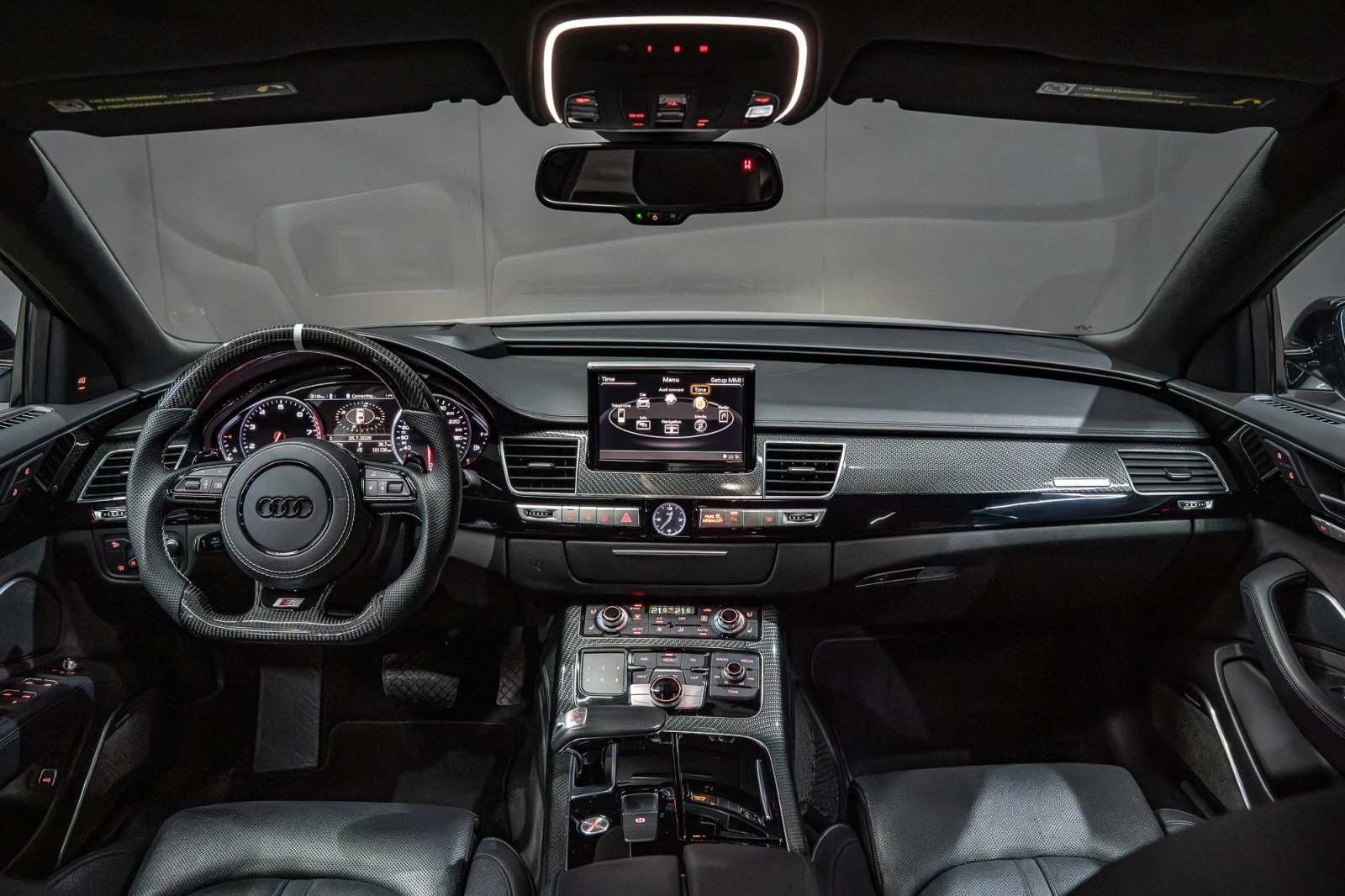 Audi A8 3.0T /S8/MATRIX/B&O/MEMORY/HUD/F1/CARBON/FULL/, снимка 9 - Автомобили и джипове - 55434908