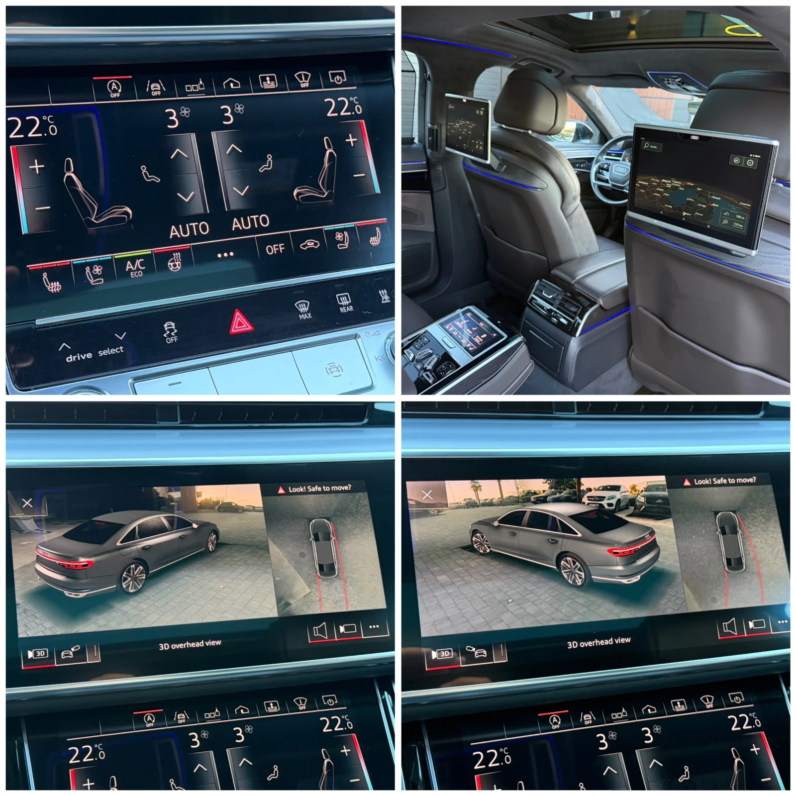 Audi A8 50TDI Long * 3xTV* PANO* LASER* OBDUH* FULL FULL M, снимка 14 - Автомобили и джипове - 54920841