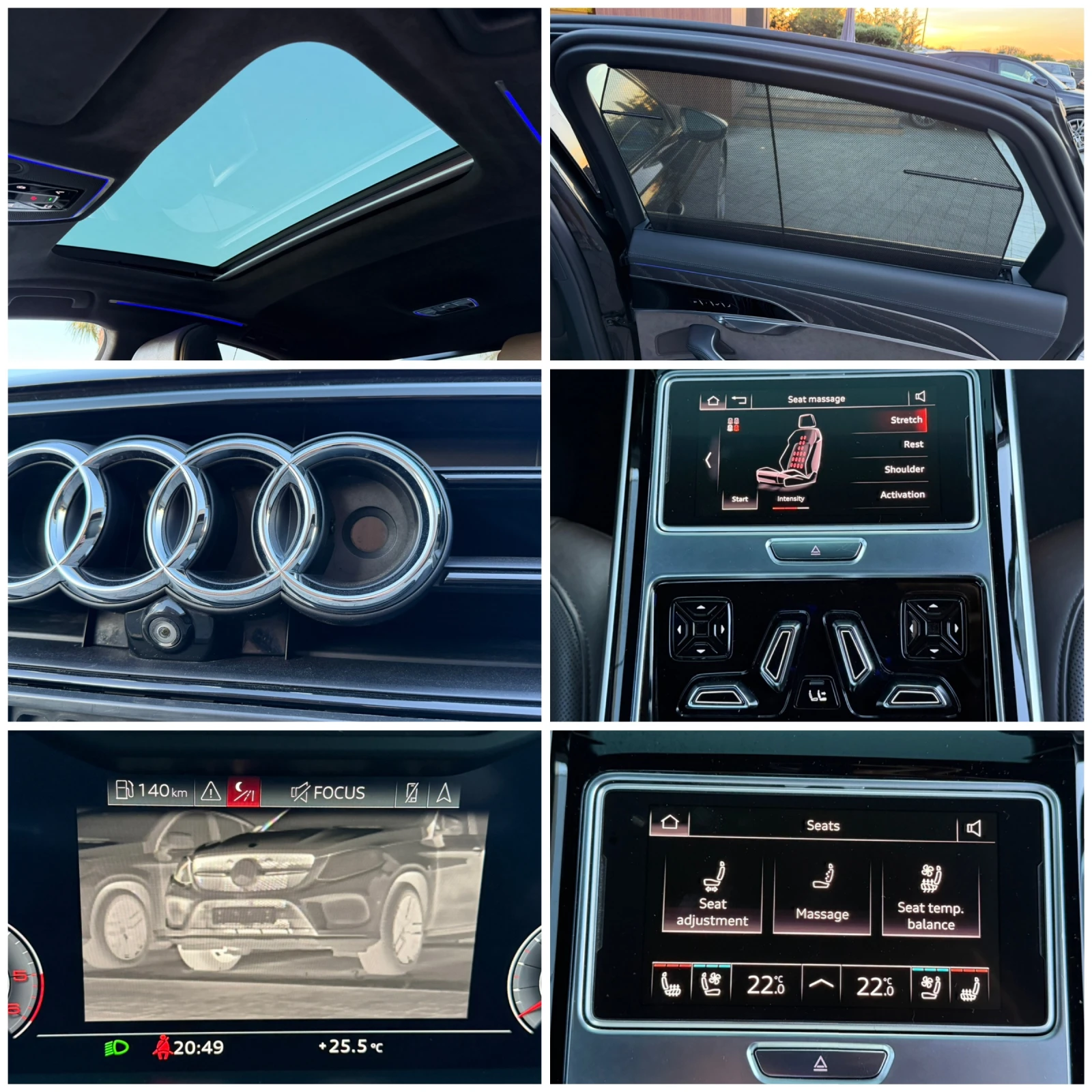 Audi A8 50TDI Long * 3xTV* PANO* LASER* OBDUH* FULL FULL M, снимка 15 - Автомобили и джипове - 54920841