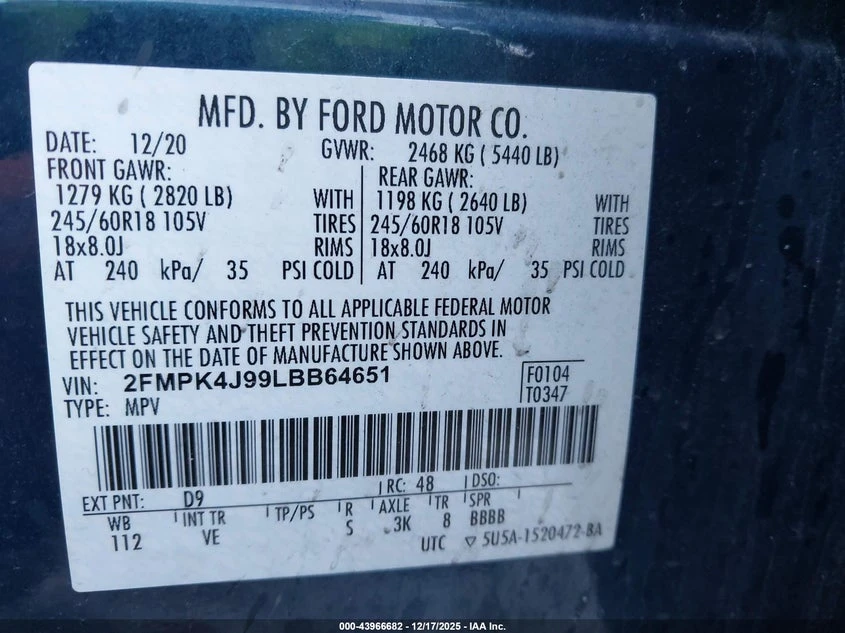 Ford Edge 2l Sel, снимка 9 - Автомобили и джипове - 54310694