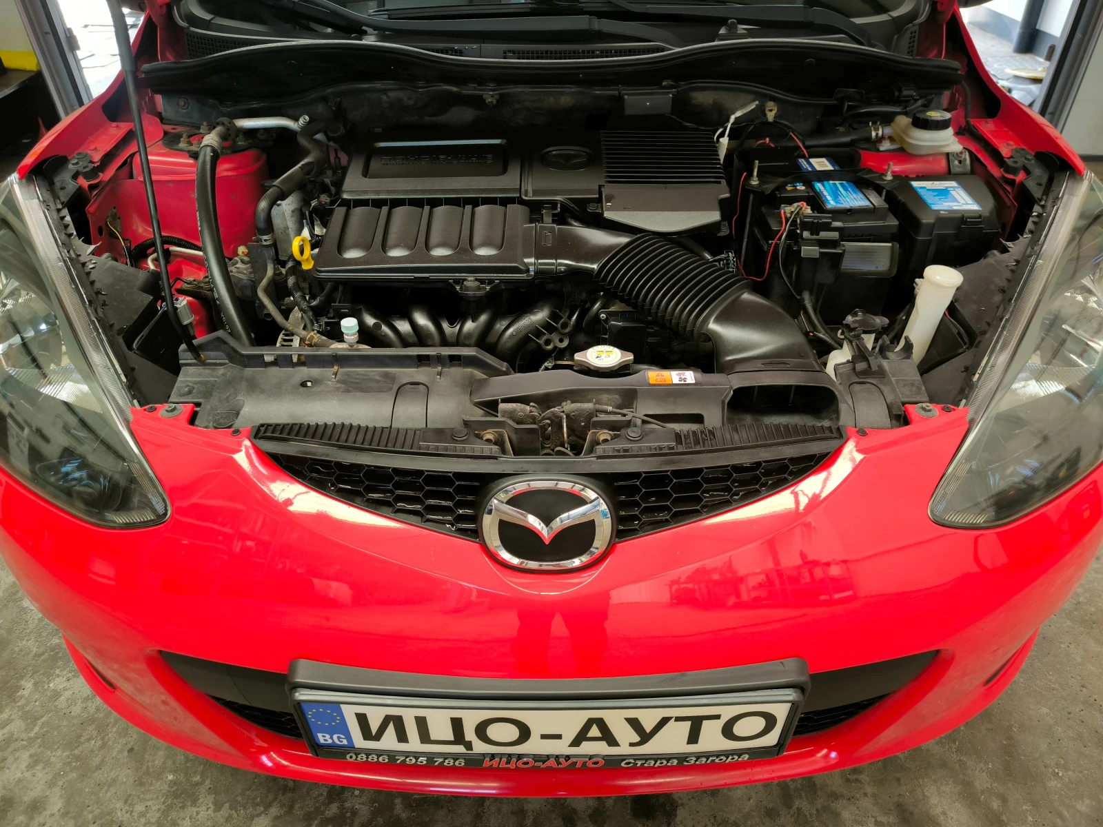 Mazda 2 1, 35i-86k.c.* KЛИМА* ВЕРИГА, ЕВРО 5В!, снимка 11 - Автомобили и джипове - 56324615