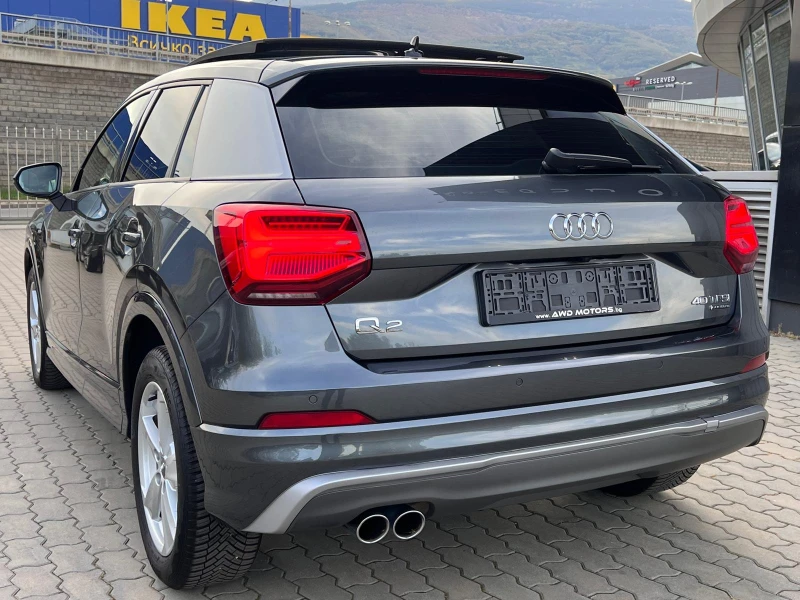 Audi Q2 S-Line 40 TFSI 4х4 Панорама Дистроник Нави Камера, снимка 4 - Автомобили и джипове - 47699337