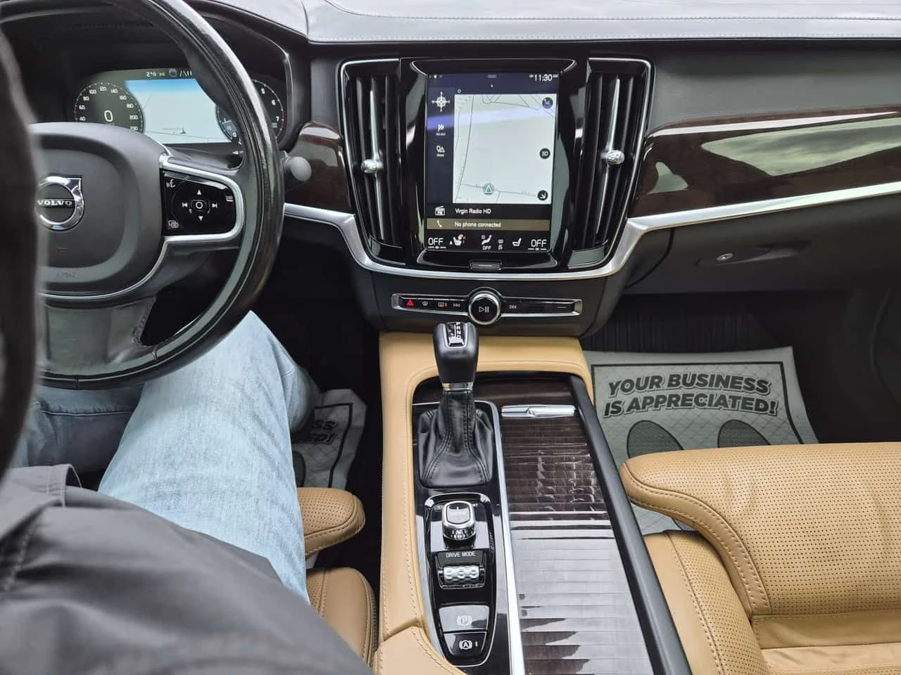 Volvo S90 * T6 Inscription * ПОДГРЕВ * ПАНОРАМА * 360 * , снимка 11 - Автомобили и джипове - 54398639
