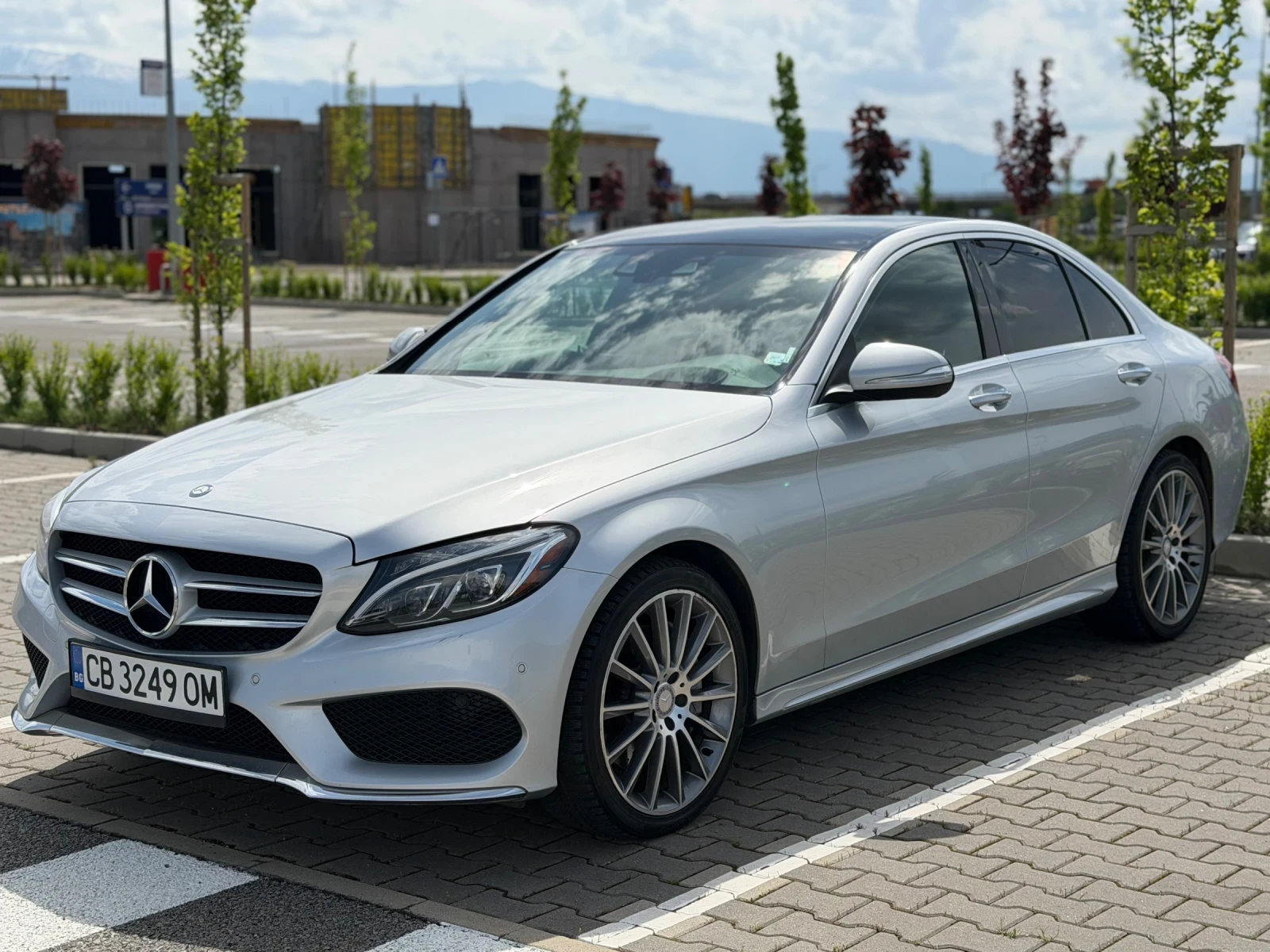 Mercedes-Benz C 400 4МATIC AMG ВЪЗДУХ/BURMESTER/HEAD UP/ОБДУХВАНЕ, снимка 3 - Автомобили и джипове - 54574967