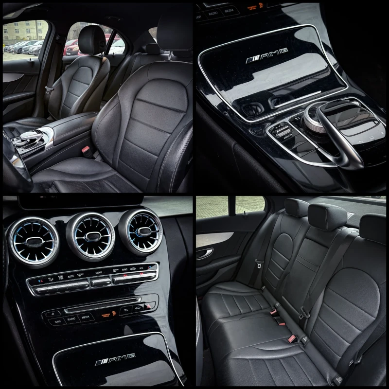 Mercedes-Benz C 220 AMG* HEAD-UP* BURMESTER* AMBIENT* ЛИЗИНГ, снимка 17 - Автомобили и джипове - 52587949