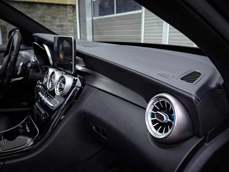 Mercedes-Benz C 220 AMG* HEAD-UP* BURMESTER* AMBIENT* ЛИЗИНГ, снимка 13 - Автомобили и джипове - 52587949