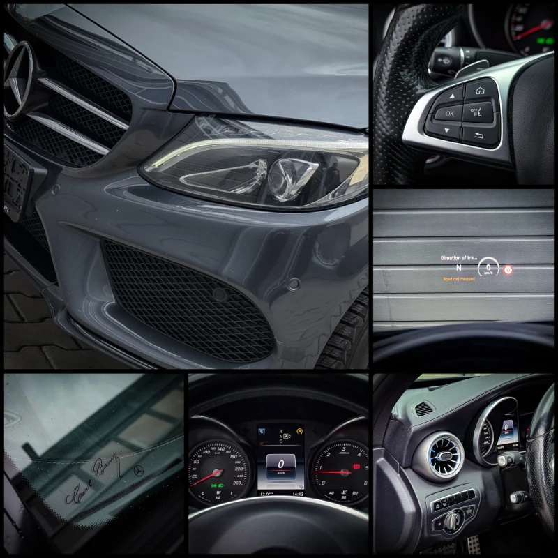 Mercedes-Benz C 220 AMG* HEAD-UP* BURMESTER* AMBIENT* ЛИЗИНГ, снимка 15 - Автомобили и джипове - 52587949