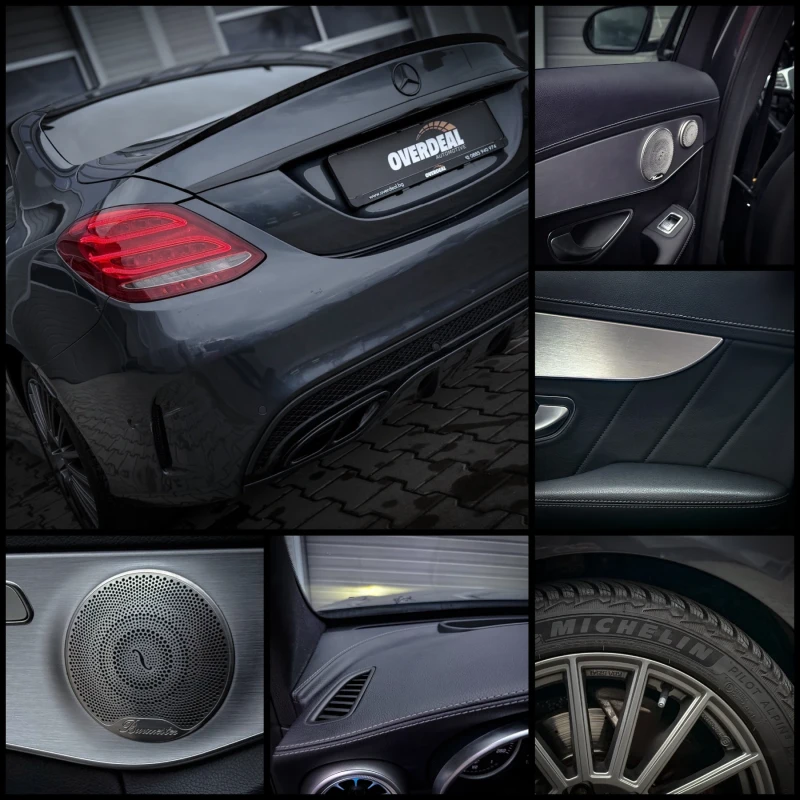 Mercedes-Benz C 220 AMG* HEAD-UP* BURMESTER* AMBIENT* ЛИЗИНГ, снимка 14 - Автомобили и джипове - 52587949