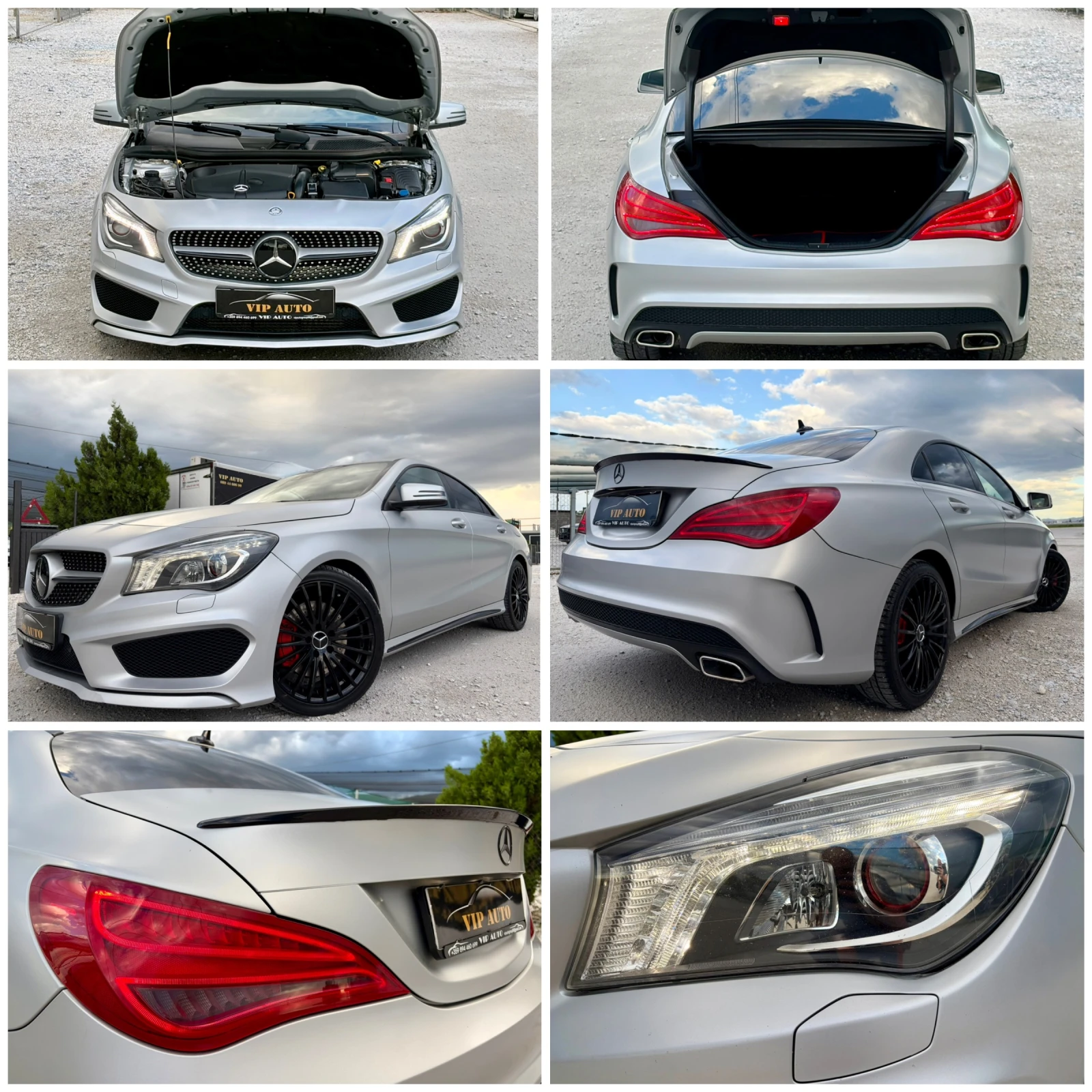 Mercedes-Benz CLA 220 AMG PACKET RED EDITION 4MATIC СИВ МАТ ОРИГИНАЛ, снимка 17 - Автомобили и джипове - 54632188