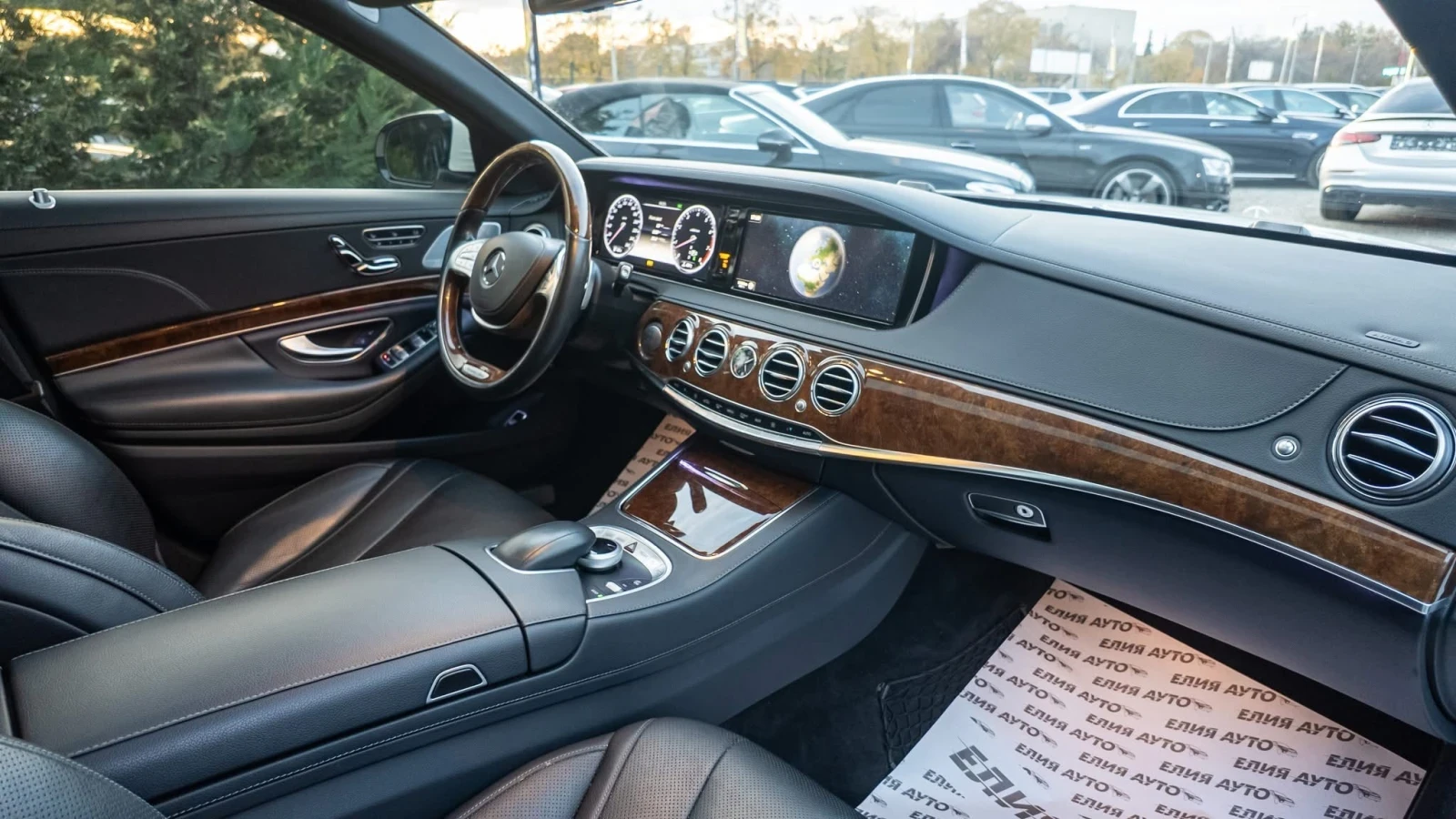 Mercedes-Benz S 550 I LONG FULL AMG LINE  BURMEISTER  100% | Mobile.bg   14