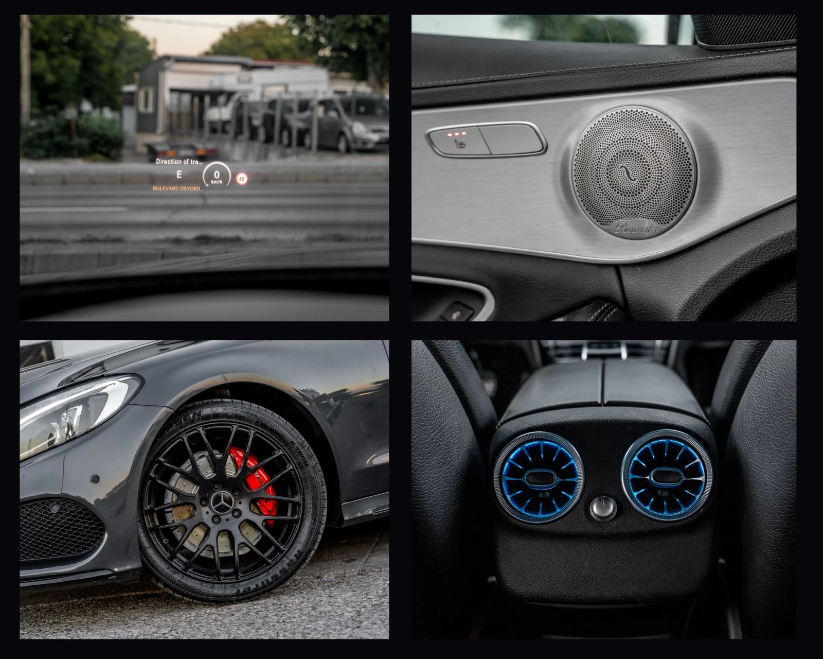 Mercedes-Benz C 220 AMG* Head-Up* Burmester* Ambient, снимка 16 - Автомобили и джипове - 55991821
